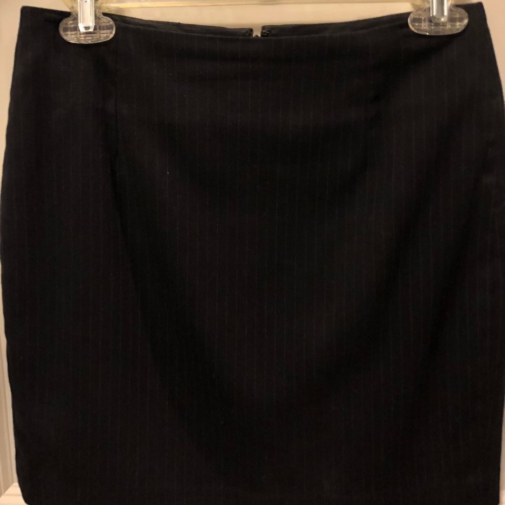 Banana Republic size 2P Navy pin-striped skirt.
